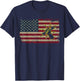 Electrician America Flag Patriotic Electricity Gift T-Shirt - T-Shirt | Navy