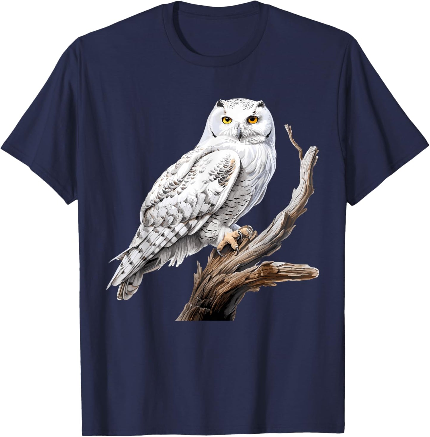 Snowy Owl, Ornithology Snowy Owl T-Shirt - T-Shirt | Navy