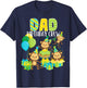 Birthday Monkey Dad Birthday Crew Bday Party Family Matching T-Shirt - T-Shirt | Navy