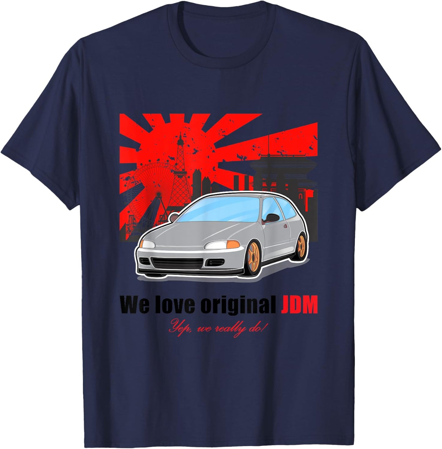 Jdm Japan Car T-Shirt - T-Shirt | Navy
