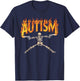 Autism Awareness Autism Skeleton Meme T-Shirt - T-Shirt | Navy