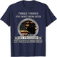 Black German Shepherd American flag Three Things you don't T-Shirt - T-Shirt | Navy
