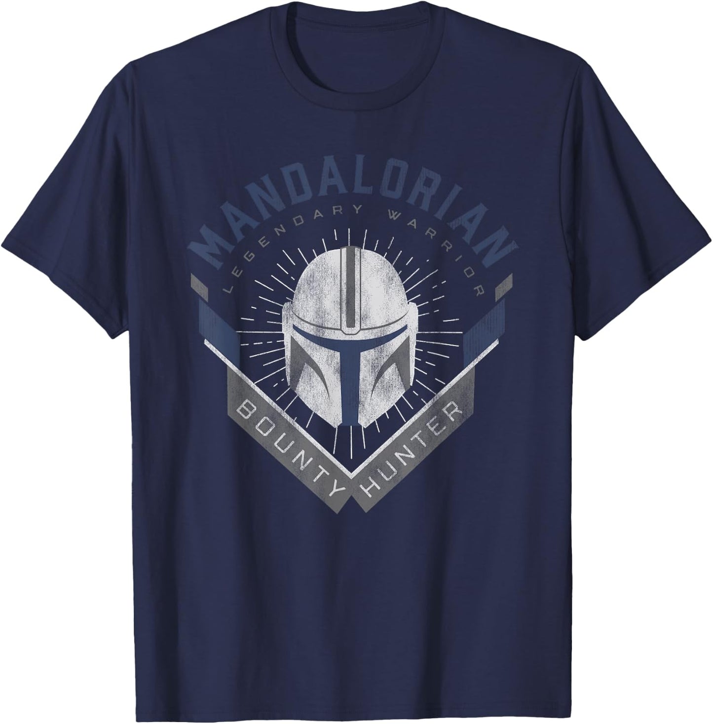 Star Wars The Mandalorian Legendary Warrior Bounty Hunter T-Shirt - T-Shirt | Navy