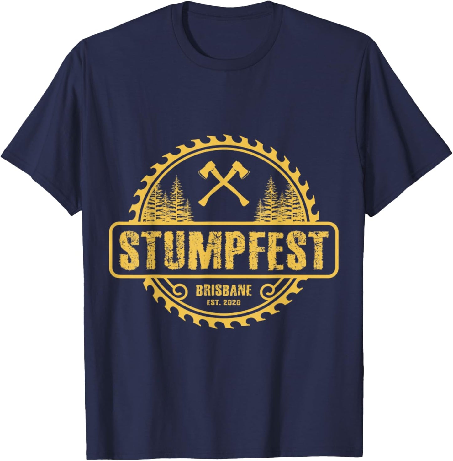 Stumpfest uprroting nail salons since 2020 Funny Dad Mom T-Shirt - T-Shirt | Navy