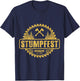 Stumpfest uprroting nail salons since 2020 Funny Dad Mom T-Shirt - T-Shirt | Navy