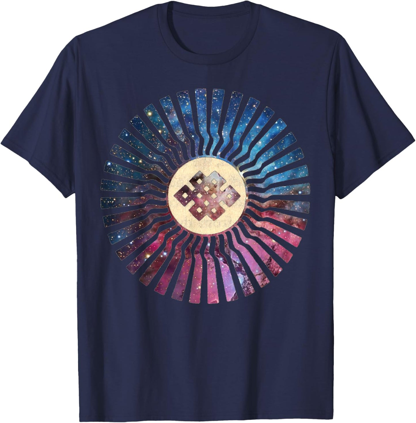 Shambhala Great Eastern Sun - Tibetan Buddhist Enlightenment T-Shirt - T-Shirt | Navy