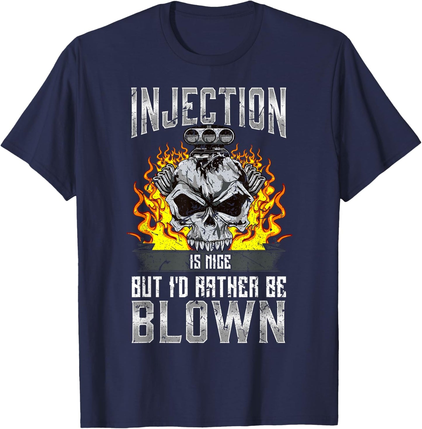 Grease Monkey Garage Mechanic Gift Hot Rod Fast Engines Guys T-Shirt - T-Shirt | Navy