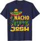 Nacho Average JOSH Custom Name Cinco De Mayo Sombrero T-Shirt - T-Shirt | Navy