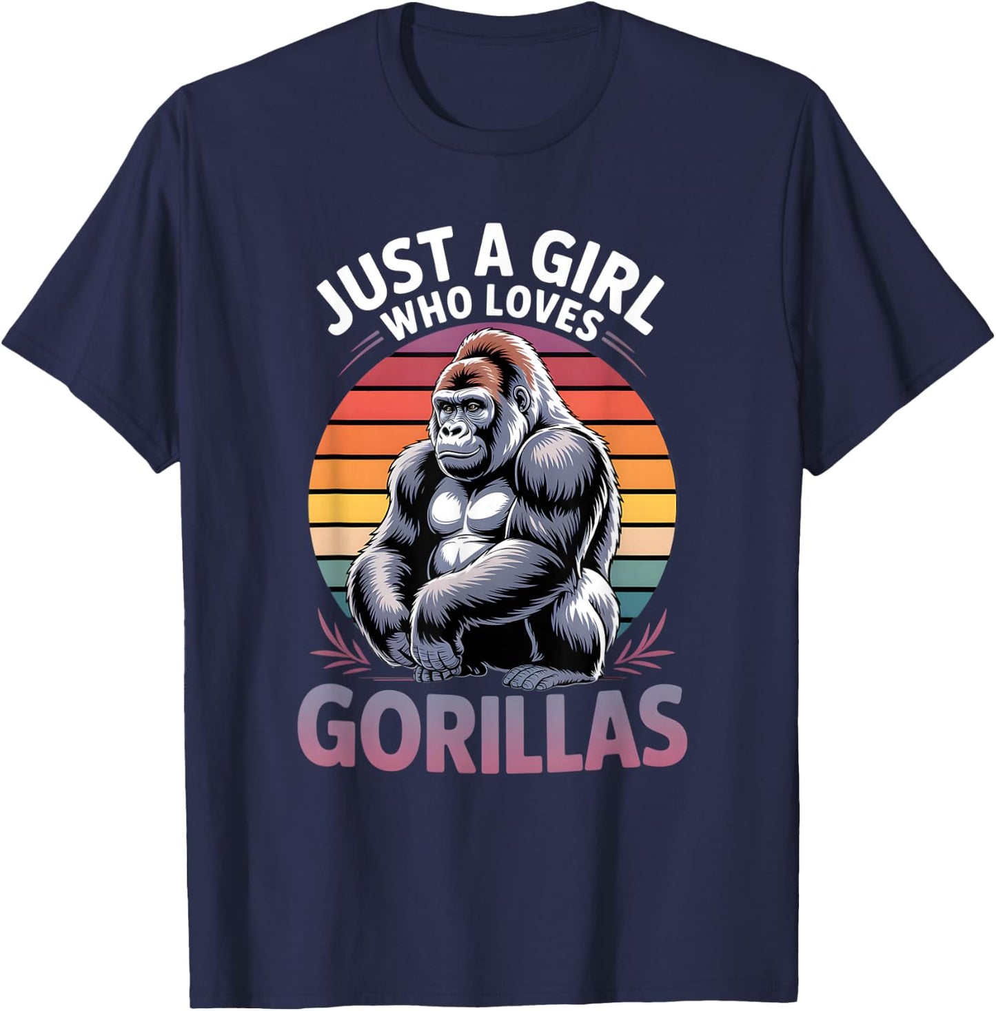 Girls Gorilla T-Shirt - T-Shirt | Navy