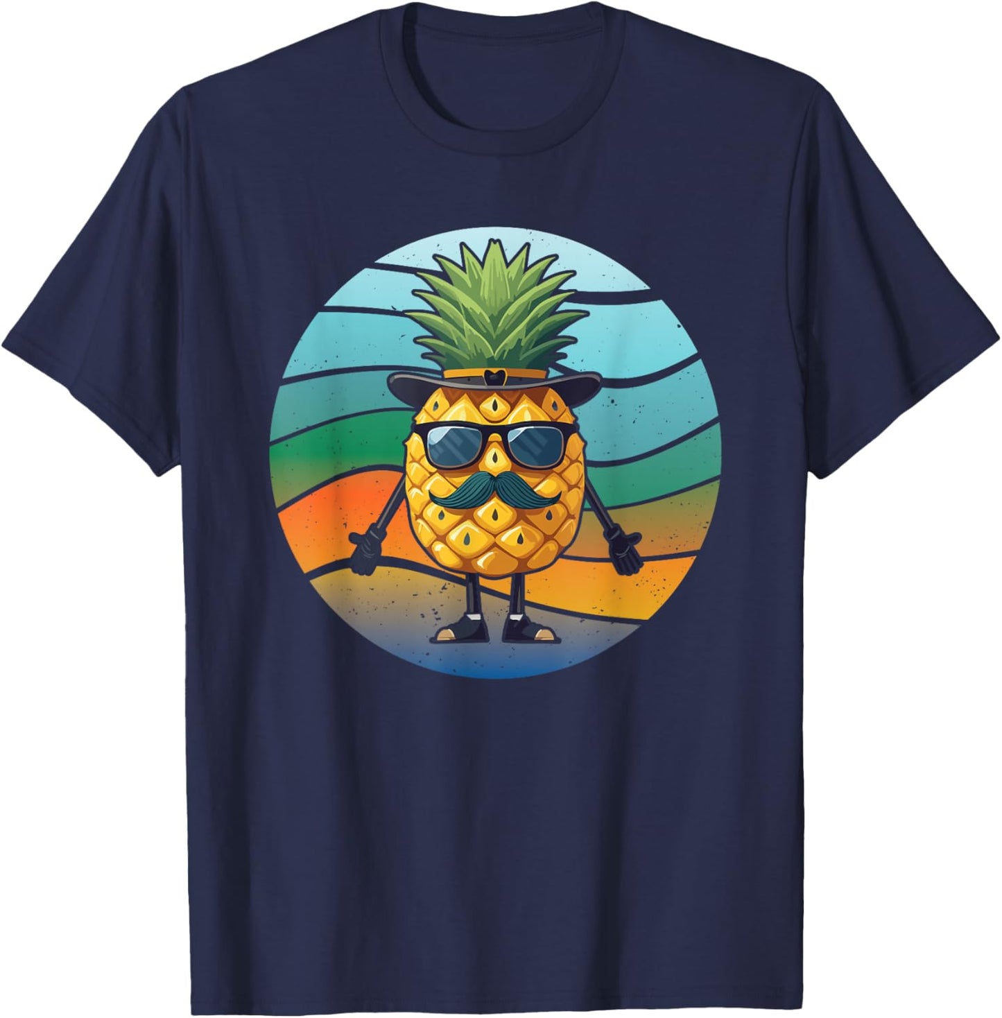 Pineapple Novelty Women Kids Pineapple Fruit Lover T-Shirt - T-Shirt | Navy