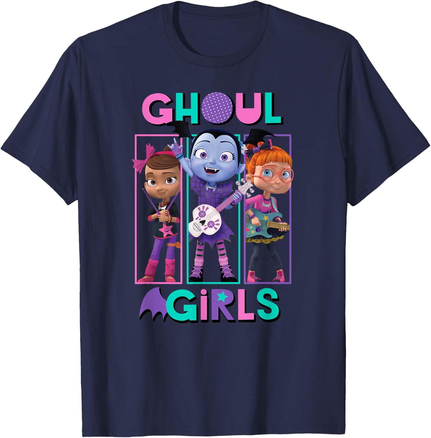 Disney - Vampirina Ghoul Girls Trio T-Shirt - T-Shirt | Navy