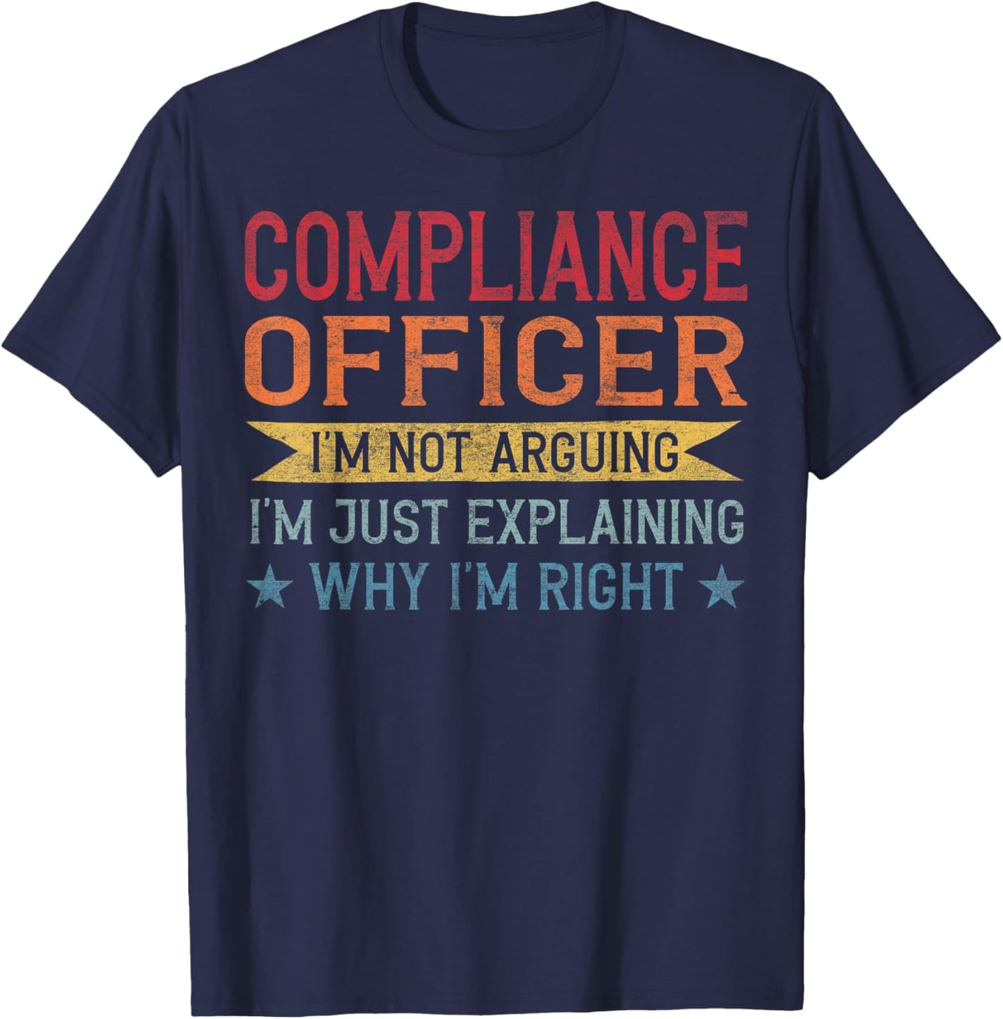 Funny Profession Quote Compliance Officer T-Shirt - T-Shirt | Navy