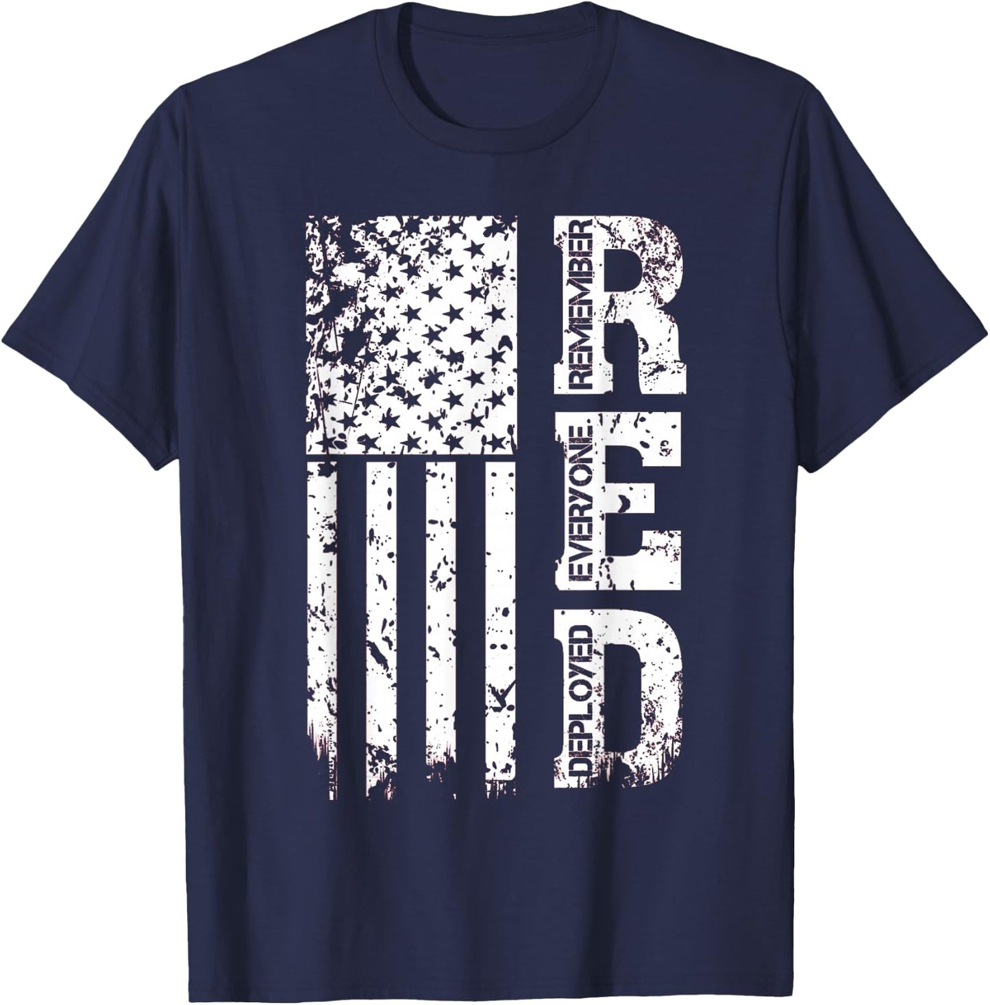 Remember Everyone Veteran Deployed RED Friday T-Shirt - T-Shirt | Navy