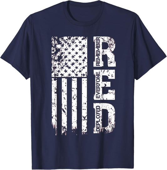 Remember Everyone Veteran Deployed RED Friday T-Shirt - T-Shirt | Navy