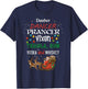 Funny Christmas Gift Dasher Dancer Prancer Moscato Party T-Shirt - T-Shirt | Navy