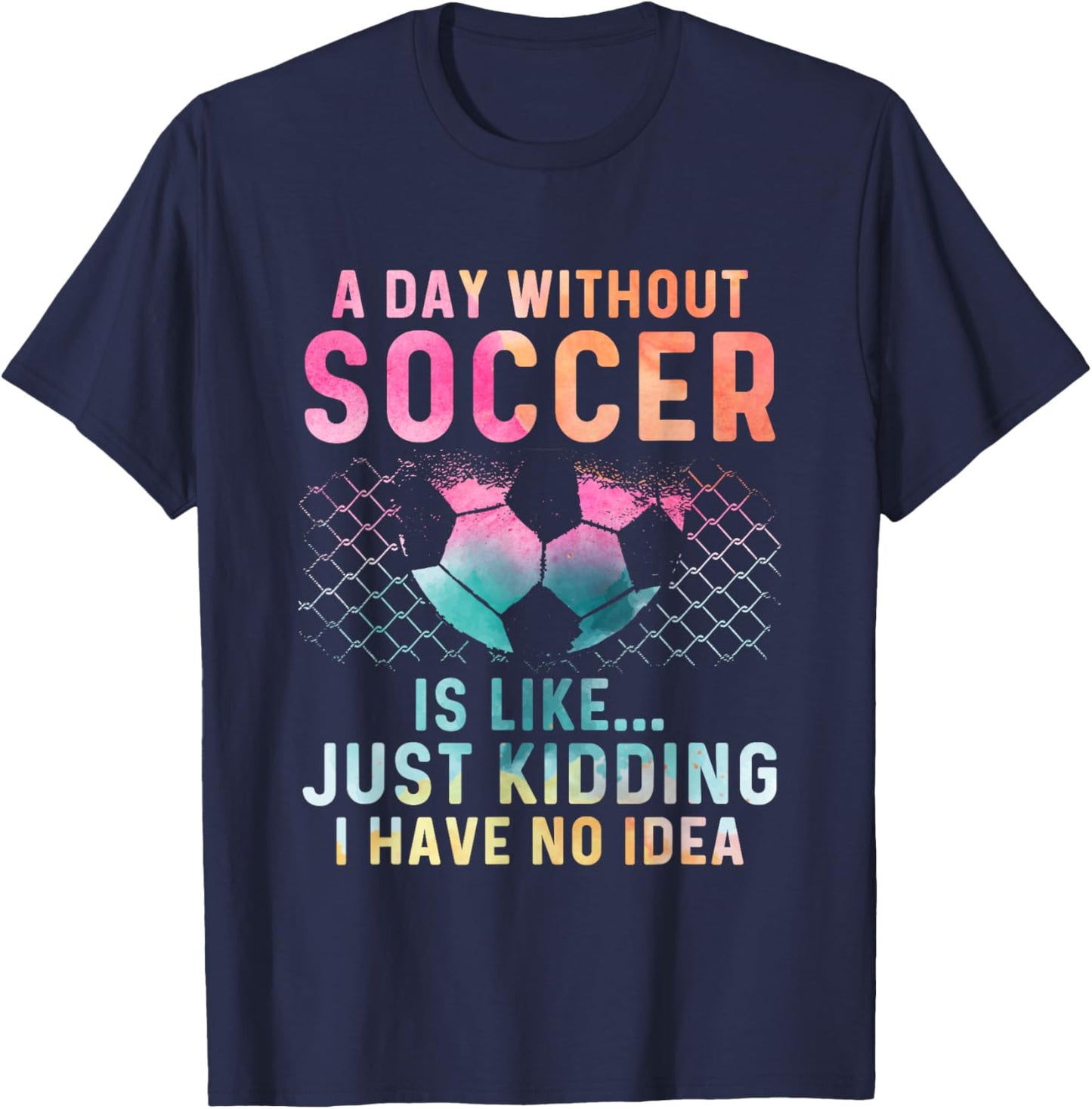 Soccer Player For Girl Goalkeeper Kick Sister Mother T-Shirt - T-Shirt | Navy