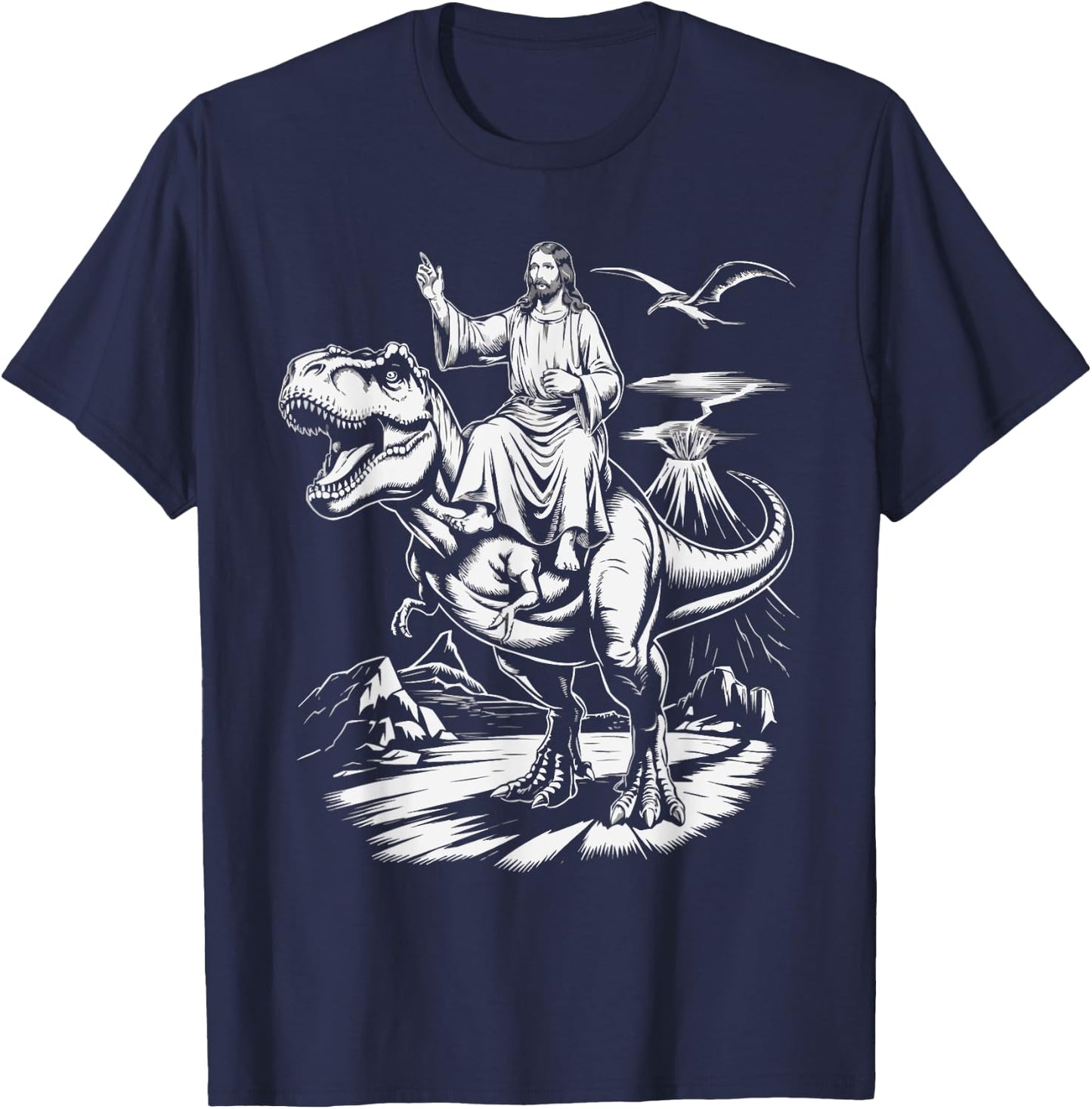 Funny Jesus Christ Religious Christian Believer Christianity T-Shirt - T-Shirt | Navy