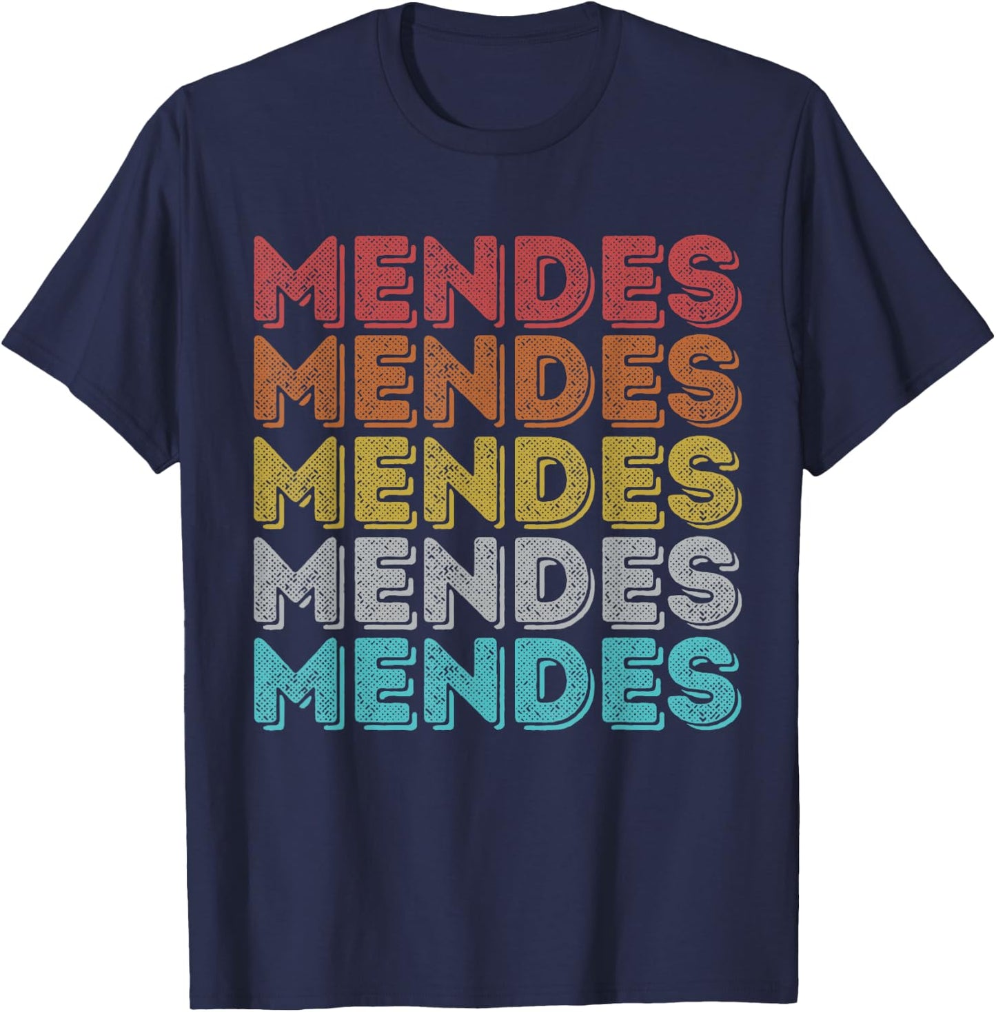Vintage Retro Mendes T-Shirt - T-Shirt | Navy