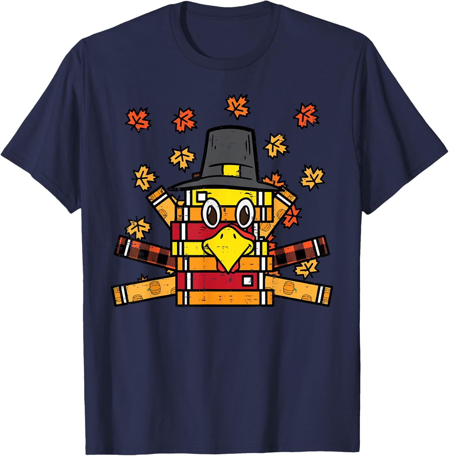 Books Turkey Funny Read Thanksgiving Teacher Fall Men Women T-Shirt - T-Shirt | Navy