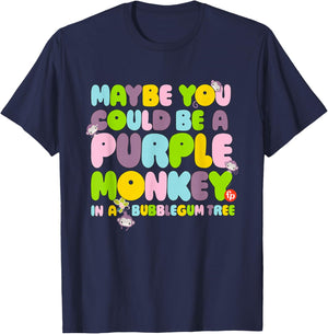 Fisher-Price Purple Monkey - Maybe You Could Be T-Shirt - T-Shirt | Navy