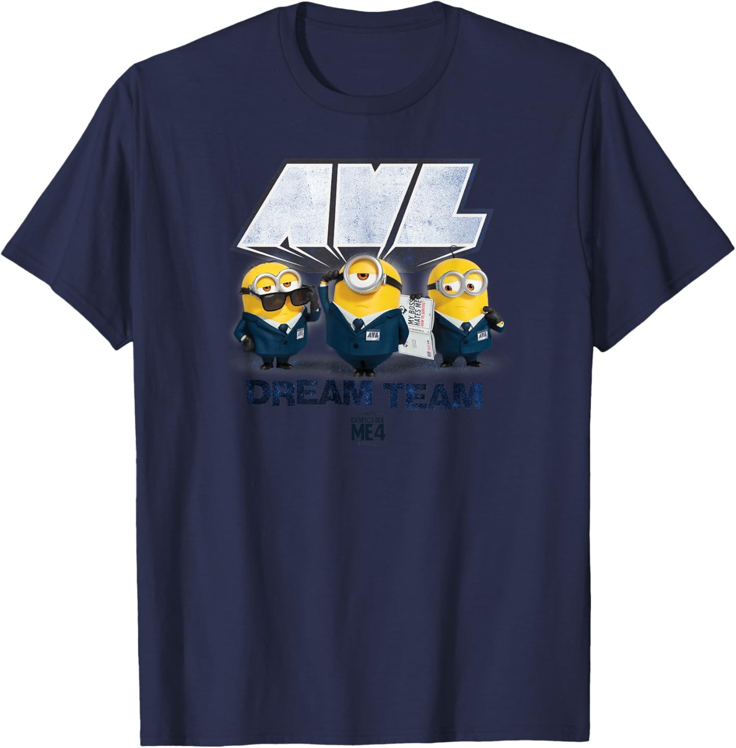 Minions Despicable Me 4 AVL Dream Team T-Shirt - T-Shirt | Navy