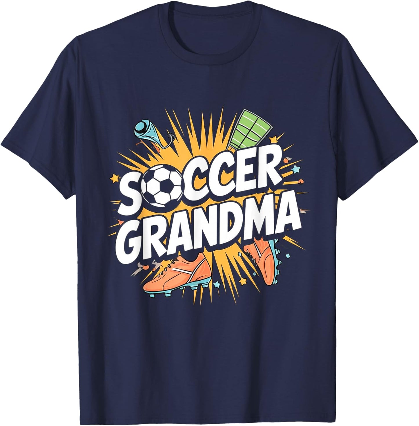 Soccer Grandma Grandmother Soccer Player T-Shirt - T-Shirt | Navy
