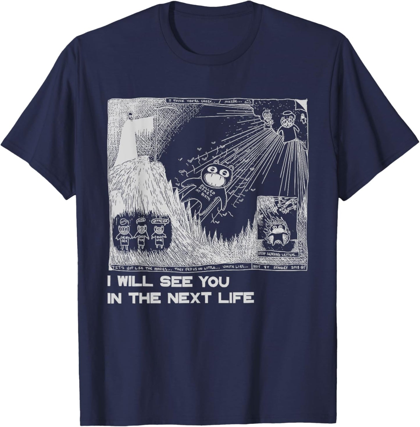 I Will See You In The Next Life Outfits Radio Music 80s 90s T-Shirt - T-Shirt | Navy