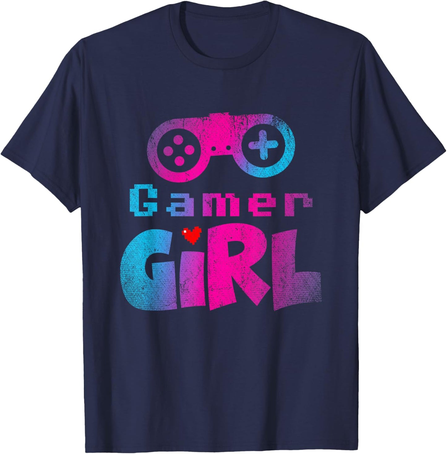 Video Game Nerd E Sport Gaming Girl Gamer Gift Gamer T-Shirt - T-Shirt | Navy