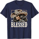 Vintage Retro Black Western Cowgirl African Christian T-Shirt - T-Shirt | Navy