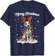 Christmas Pajamas Men Women Kids Christmas Outfit Dalmatian T-Shirt - T-Shirt | Navy