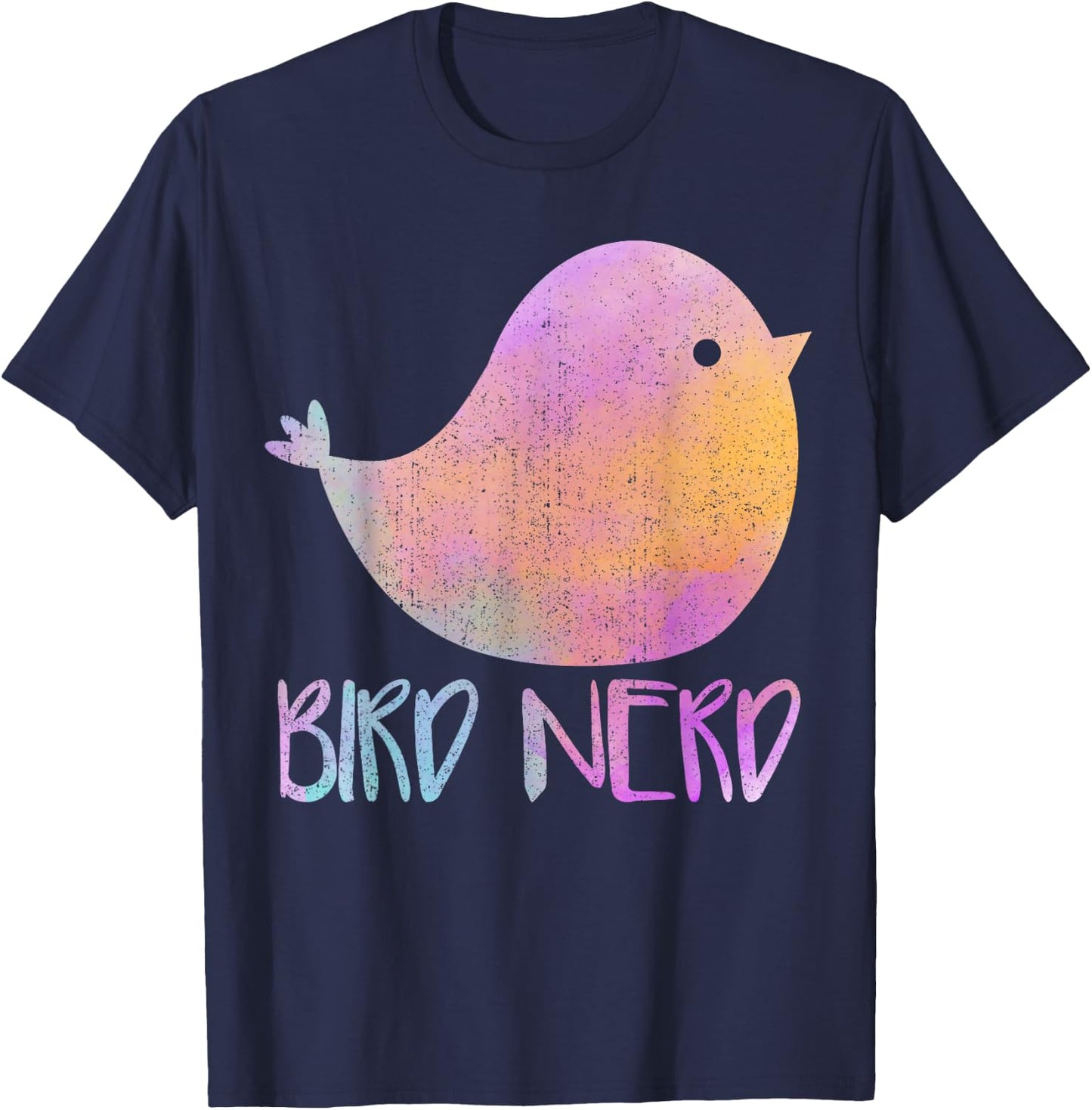 Avid Birder Birdwatching - Twitcher Birding Bird Nerd T-Shirt - T-Shirt | Navy