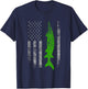 Sturgeon Flag - Cool Sturgeon Fishing T-Shirt - T-Shirt | Navy