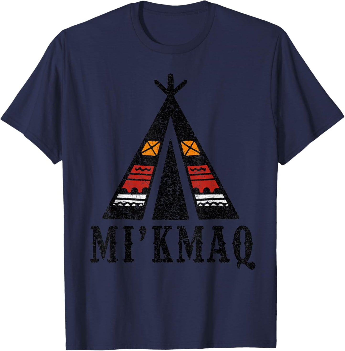 Mi'kmaq Tribe Pride Native American Indian Culture T-Shirt - T-Shirt | Navy