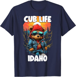 Idaho Grizzly Brown Bear Cub For Kids Women T-Shirt - T-Shirt | Navy