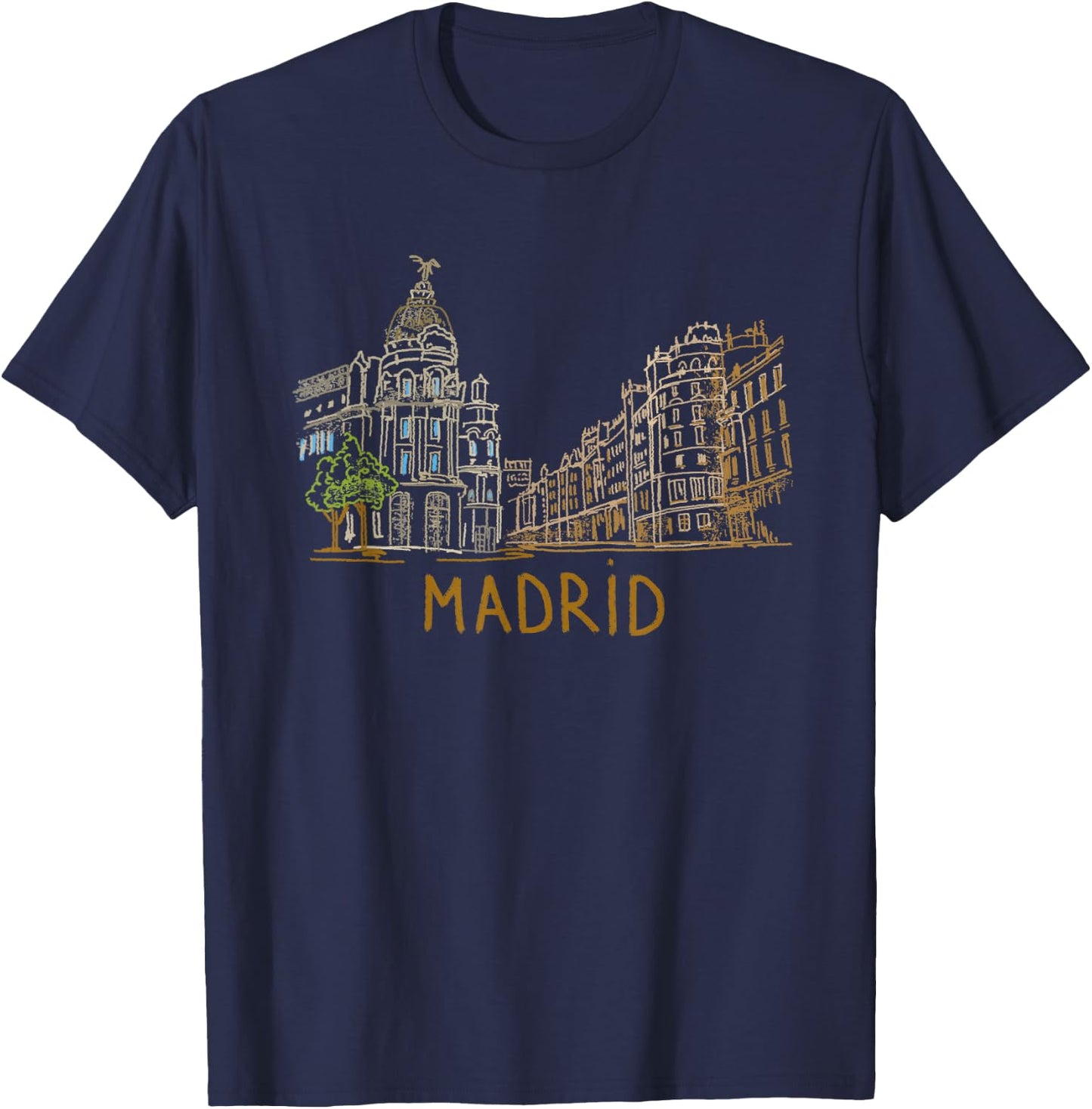 Madrid City Shirt T Shirt T-Shirt - T-Shirt | Navy