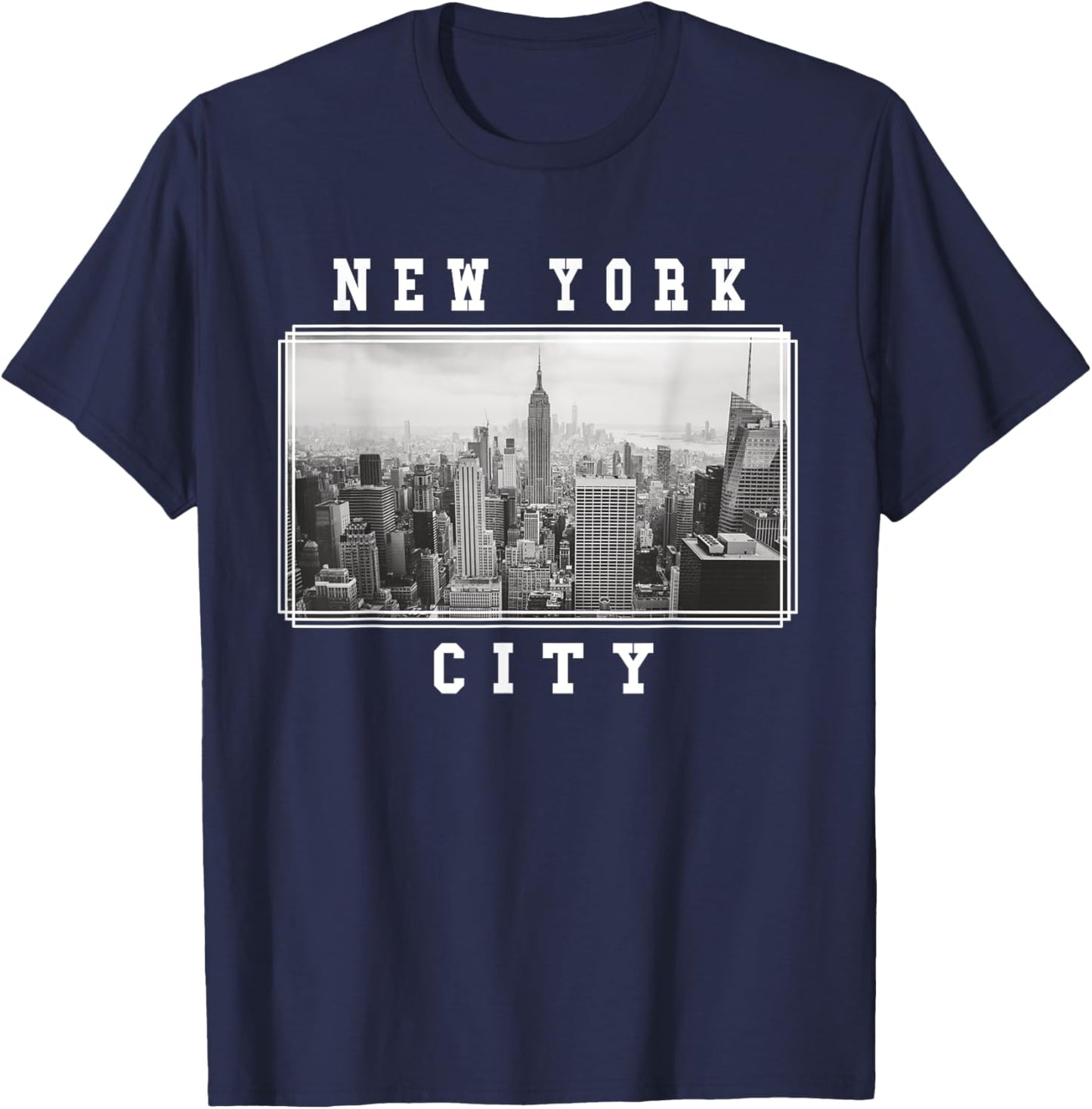 New York City Photograph Skyline New York Souvenir T-Shirt - T-Shirt | Navy