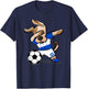 Dabbing Dog Honduras Soccer Honduran Flag Football Lovers Women Kids T-Shirt - T-Shirt | Navy