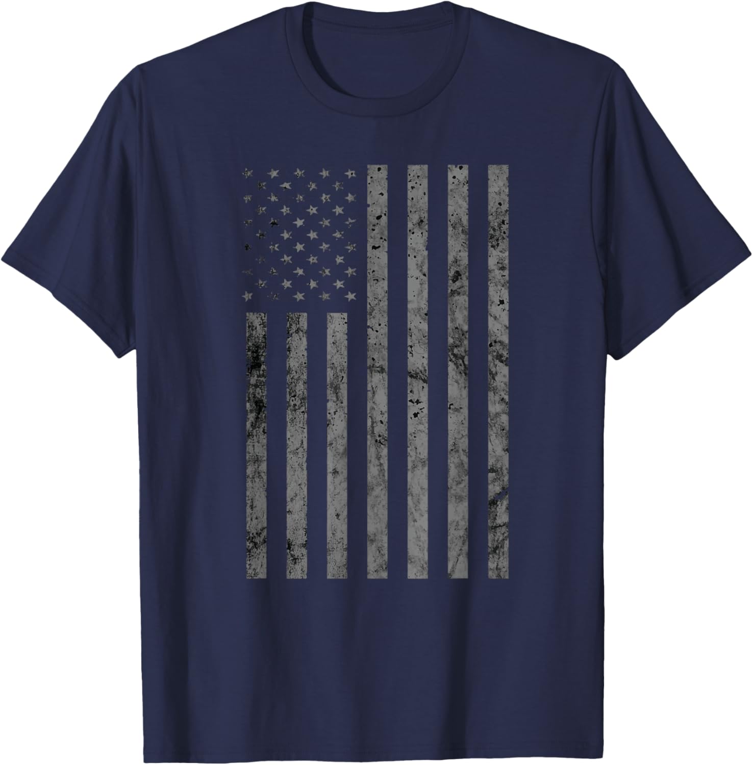 Vintage Black American Flag T-Shirt - T-Shirt | Navy