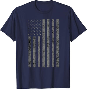 Vintage Black American Flag T-Shirt - T-Shirt | Navy