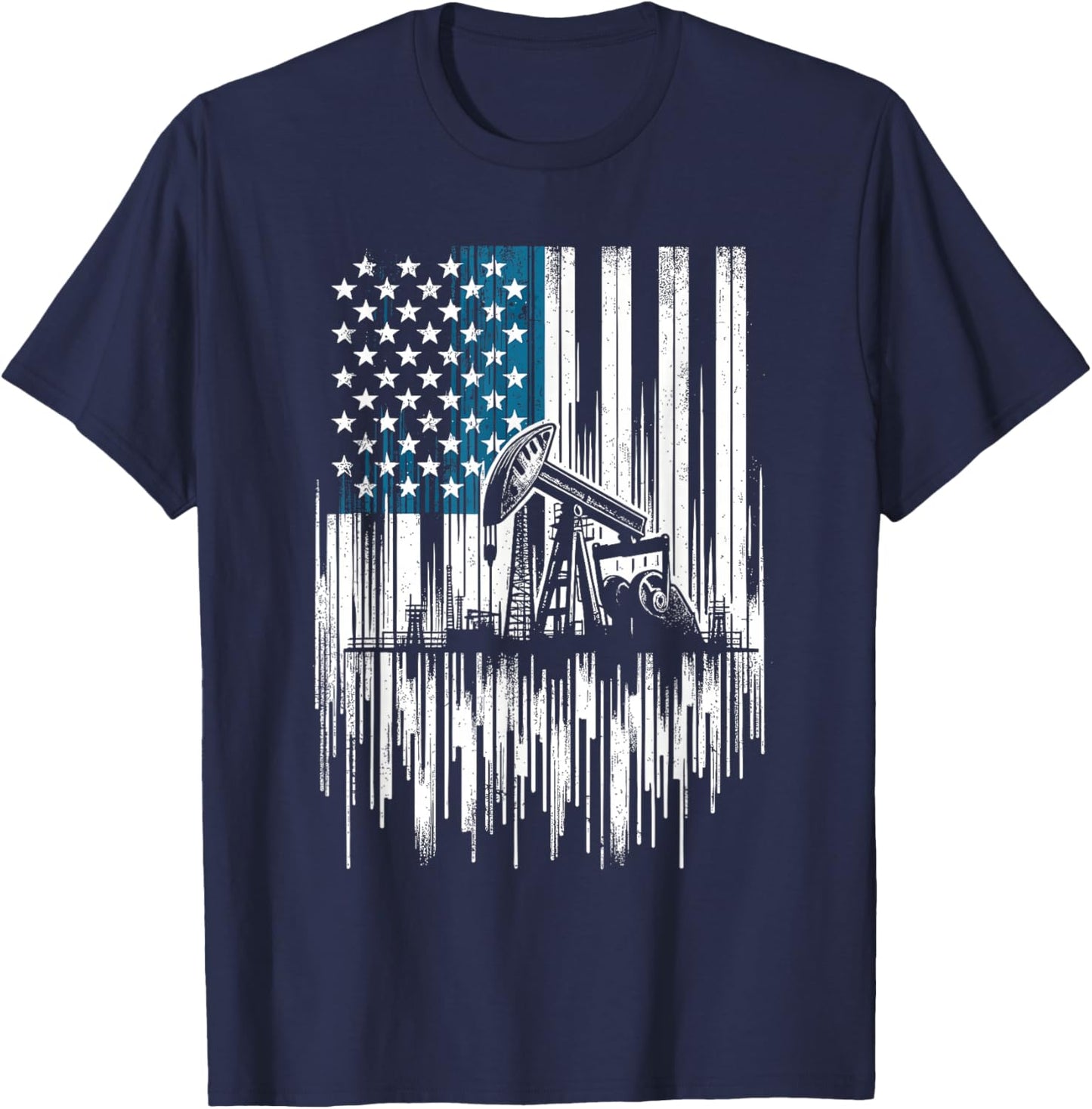 Oilfield Worker T-Shirt - T-Shirt | Navy