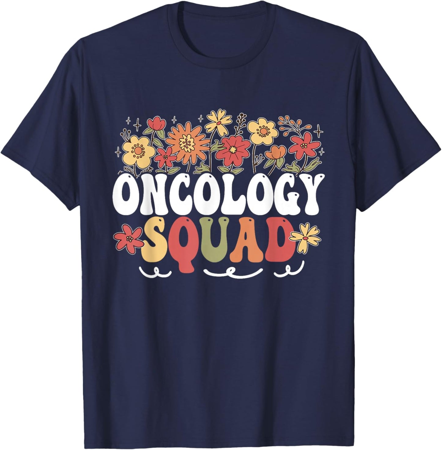 Oncology Squad Cancer Nursing Nurses Oncology Nurse T-Shirt - T-Shirt | Navy