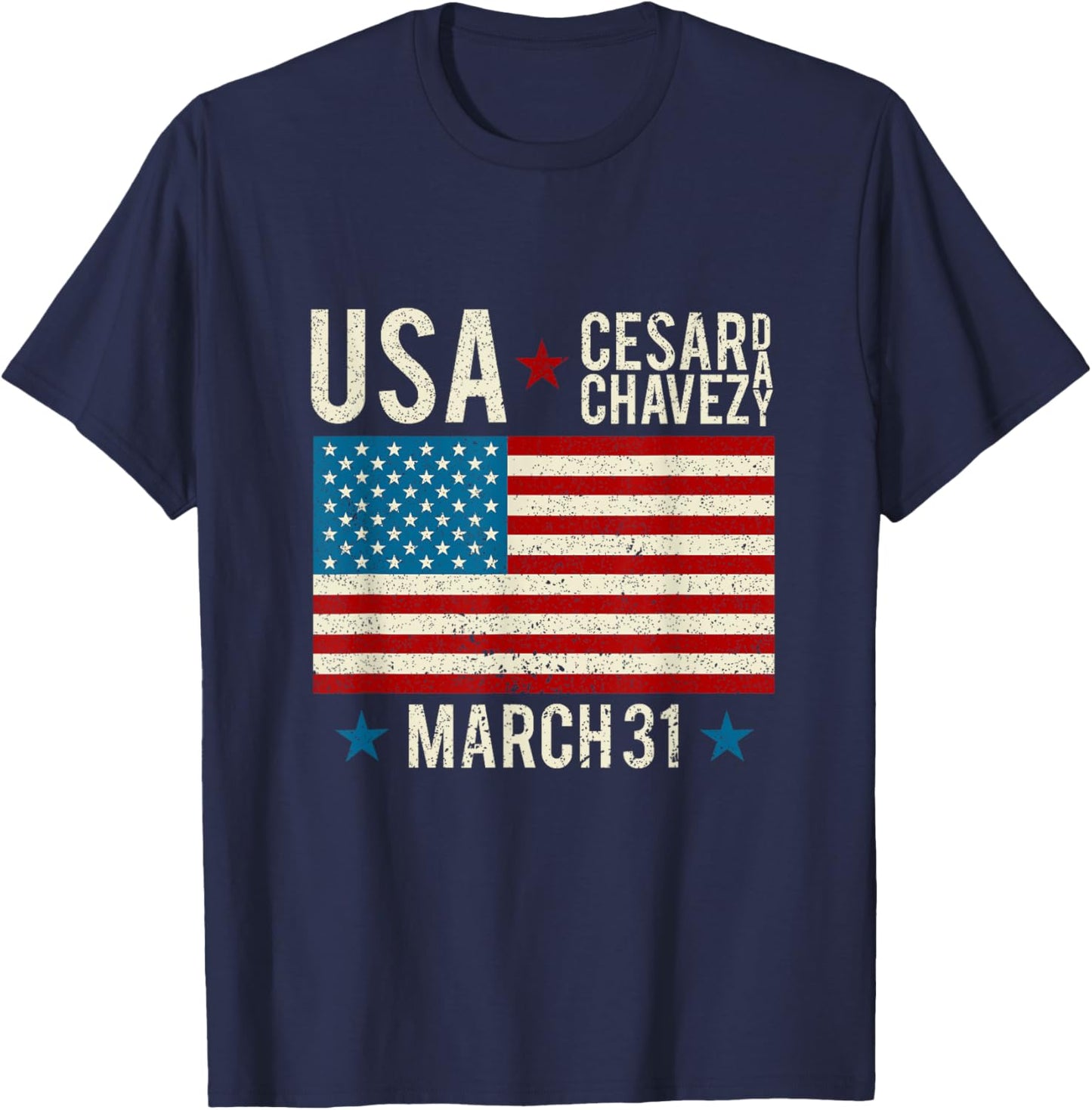 Cesar Chavez Day I 31 March Holiday Si Se Puede T-Shirt - T-Shirt | Navy
