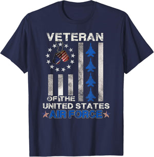 Veteran of The United States Air Force US Air Force T-Shirt - T-Shirt | Navy