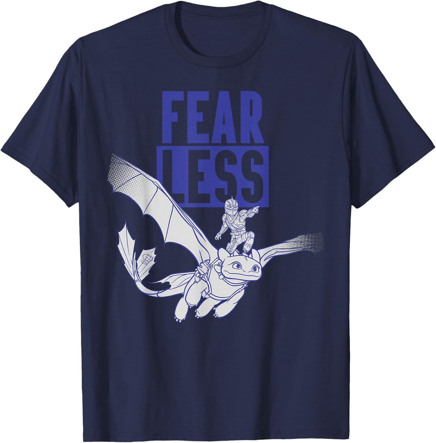 How to Train Your Dragon 3 Hidden World Fear Less T-Shirt - T-Shirt | Navy
