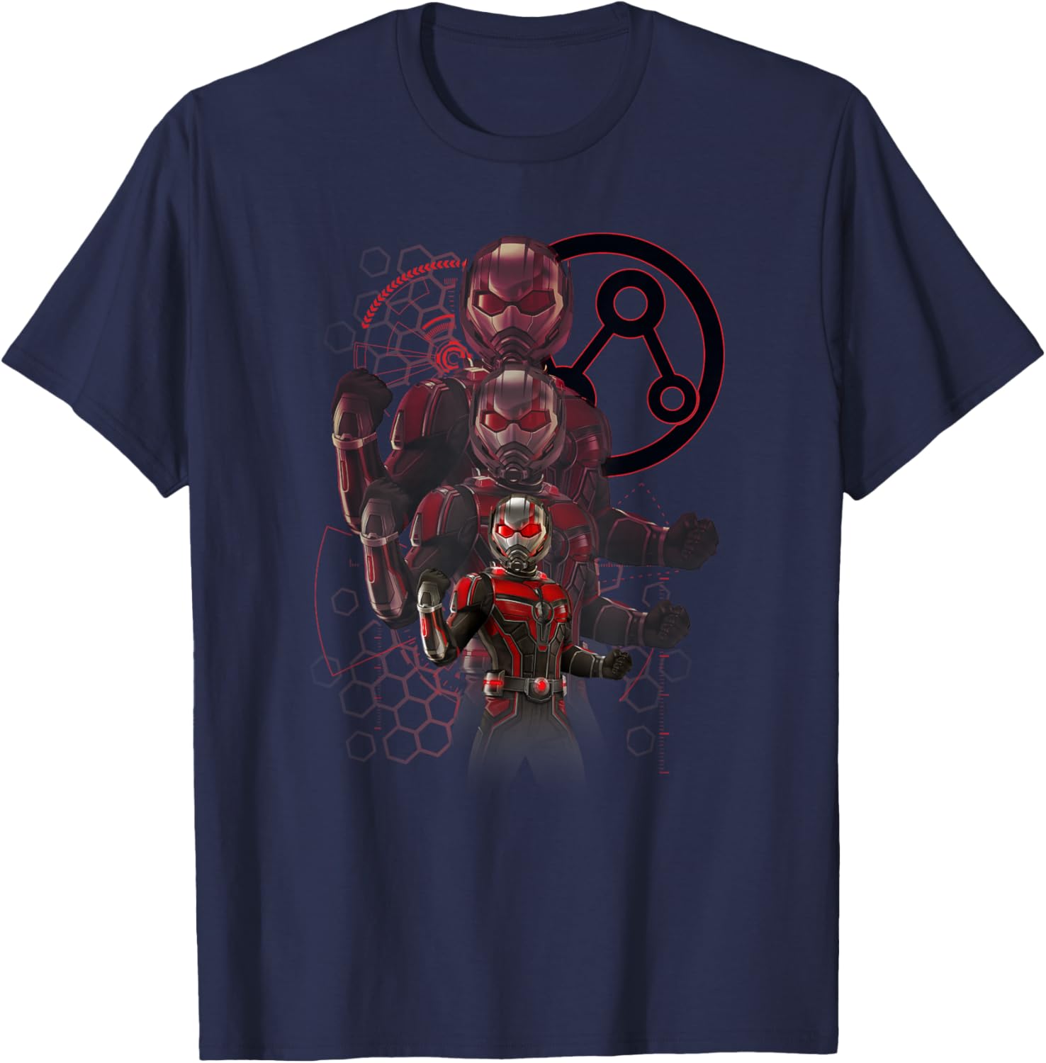 Marvel Ant-Man and The Wasp: Quantumania Ant-Man Growing T-Shirt - T-Shirt | Navy