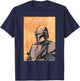 Star Wars The Mandalorian Vintage Poster T-Shirt - T-Shirt | Navy