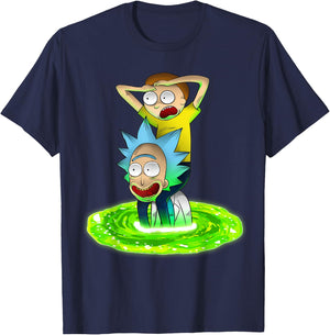 Mademark x Rick and Morty - Rick and Morty Shirt Seeking New Adventure T-Shirt - T-Shirt | Navy
