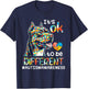 Pitbull Autistic It's OK To Be Different Autism Support Hope T-Shirt - T-Shirt | Navy