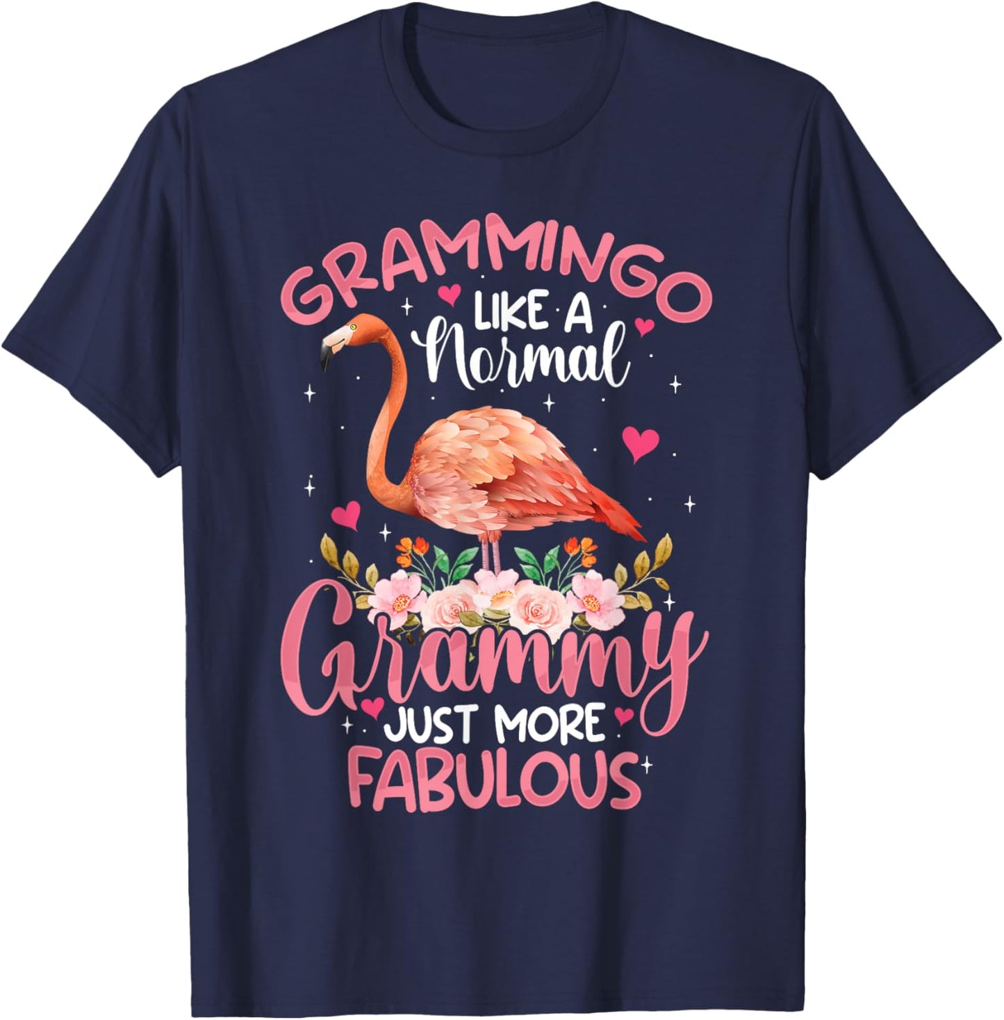 Grammingo like a normal Grammy Funny Flamingo Lover Grandma T-Shirt - T-Shirt | Navy