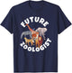 Future Zoologist Funny Birthday Animal T-Shirt - T-Shirt | Navy